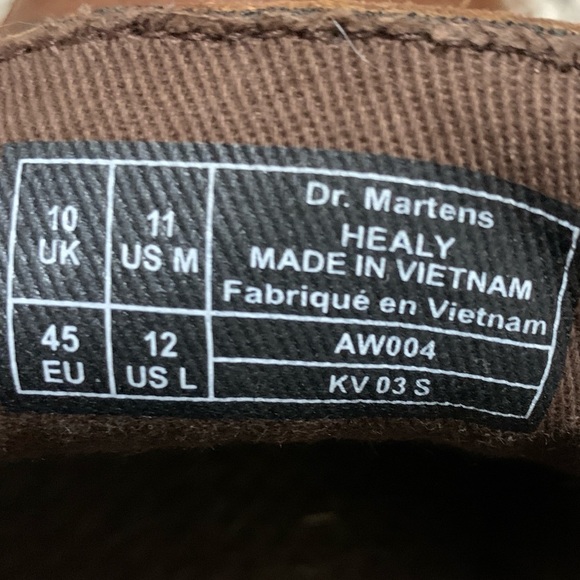 Dr. Martens Healy Brown Leather Shoes Size 11 main image 5
